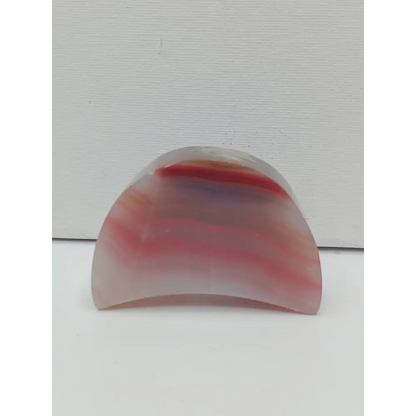 🌙⭐ Star and Moon Carvings – Dream Manifest and Illuminate Your Path ✨ - Pink Calcite Moon - 2.5’’