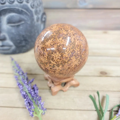 🌟🪐 Starburst Jasper Spheres (2’’ to 2.5’’) – Radiate Positivity and Grounding Energy! 🪐🌟 - 1 - Spheres
