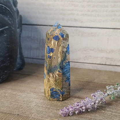 Starlight Blues - Golden Jasper with Azurite - 50 - Towers