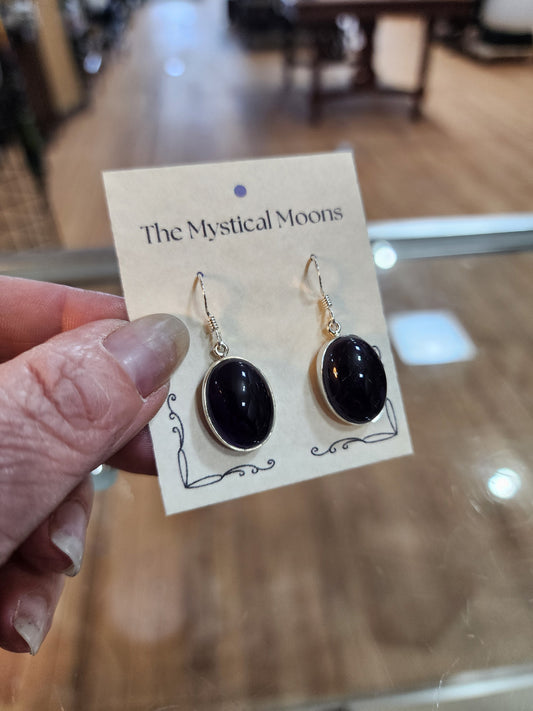 💜✨ Sterling Silver & Amethyst Earrings – Spiritual Clarity & Elegant Protection! 🌙 - Jewelry