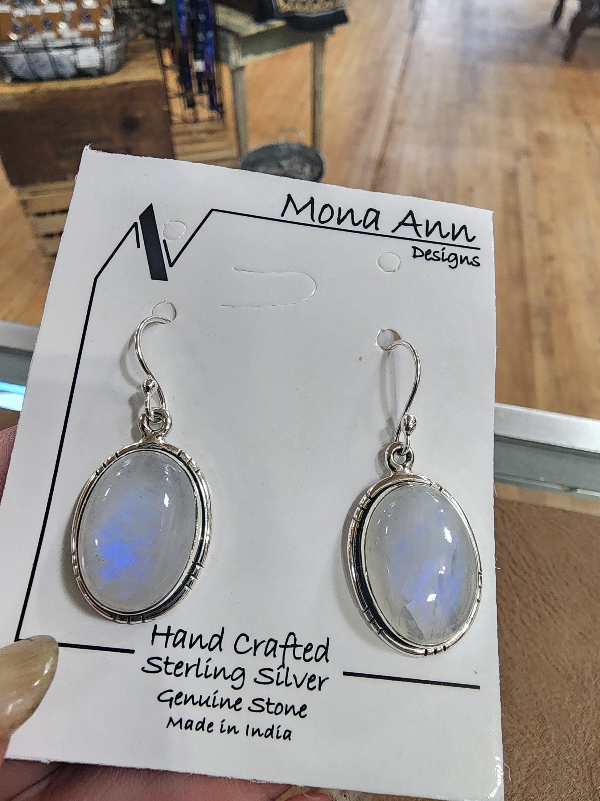 🌙✨ Sterling Silver Rainbow Moonstone Earrings – Lunar Light & Intuitive Beauty! 💎 - Jewelry
