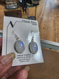 🌙✨ Sterling Silver Rainbow Moonstone Earrings – Lunar Light & Intuitive Beauty! 💎 - Jewelry