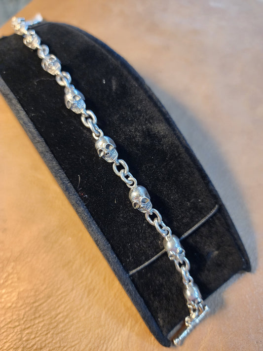 ✨ Sterling Silver Skull Bracelet ✨ - Jewelry
