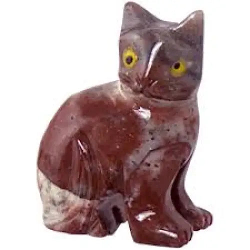 Stone Carved Animal Spirit Guides - Cat - Carvings
