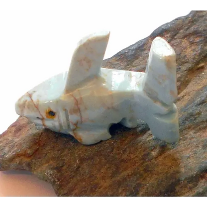 Stone Carved Animal Spirit Guides - Shark - Carvings