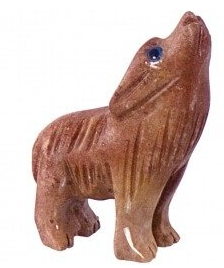 Stone Carved Animal Spirit Guides - Wolf - Carvings