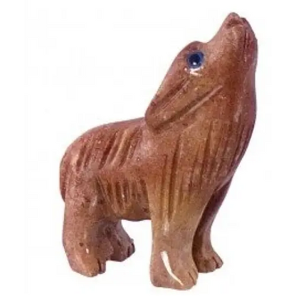 Stone Carved Animal Spirit Guides - Wolf - Carvings