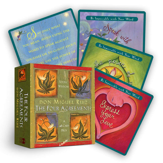 🌟✨ The Four Agreements Oracle Cards – 48-Card Deck & Guidebook by Don Miguel Ruiz – Wisdom Clarity and Daily