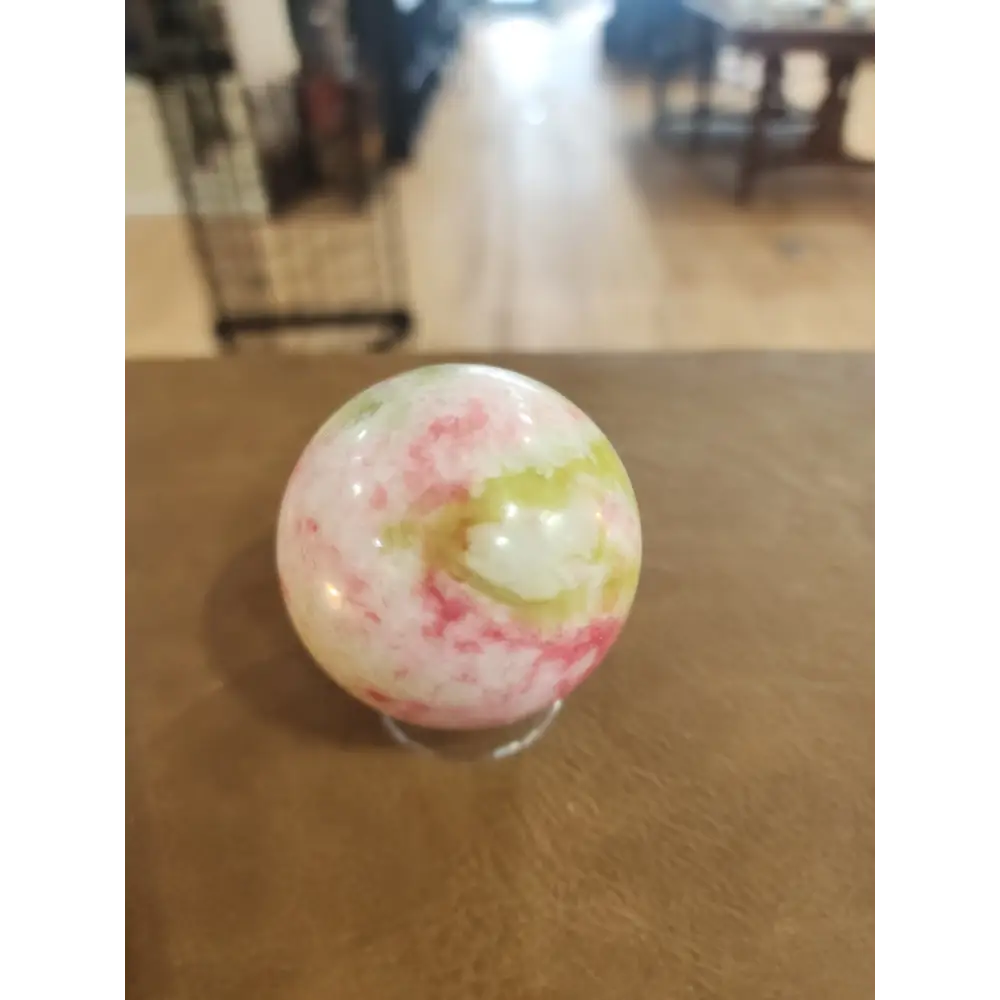🌸✨ Thulite Sphere (2’’) – Joyful Energy & Heartfelt Connection! 💖 - 1 - Spheres