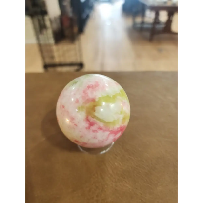 🌸✨ Thulite Sphere (2’’) – Joyful Energy & Heartfelt Connection! 💖 - 1 - Spheres