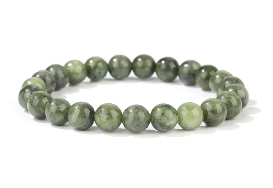 🌿✨ Tibetan Jade Bracelet 8mm – Protection Harmony and Wisdom 🧘♂️ - OMC BRACELETS