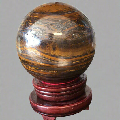 5’’ Tiger’s Eye/Iron Sphere - Spheres