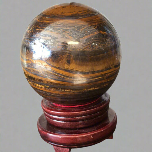 5’’ Tiger’s Eye/Iron Sphere - Spheres