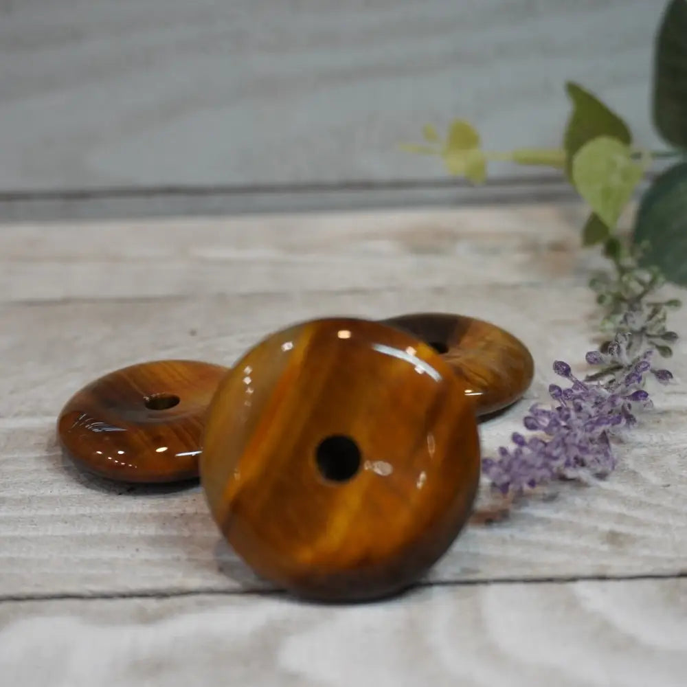 Tigers Eye Button - Jewelry