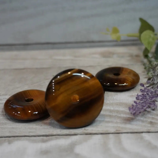Tigers Eye Button - Jewelry