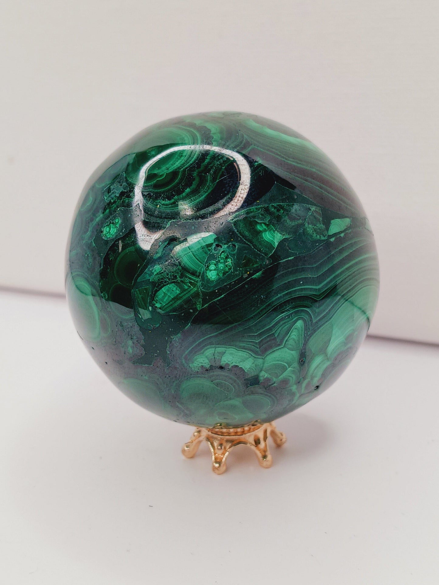 💚✨ Transformative Beauty: Malachite Sphere – Protection Transformation & Empowered Growth! 🌿 - Spheres