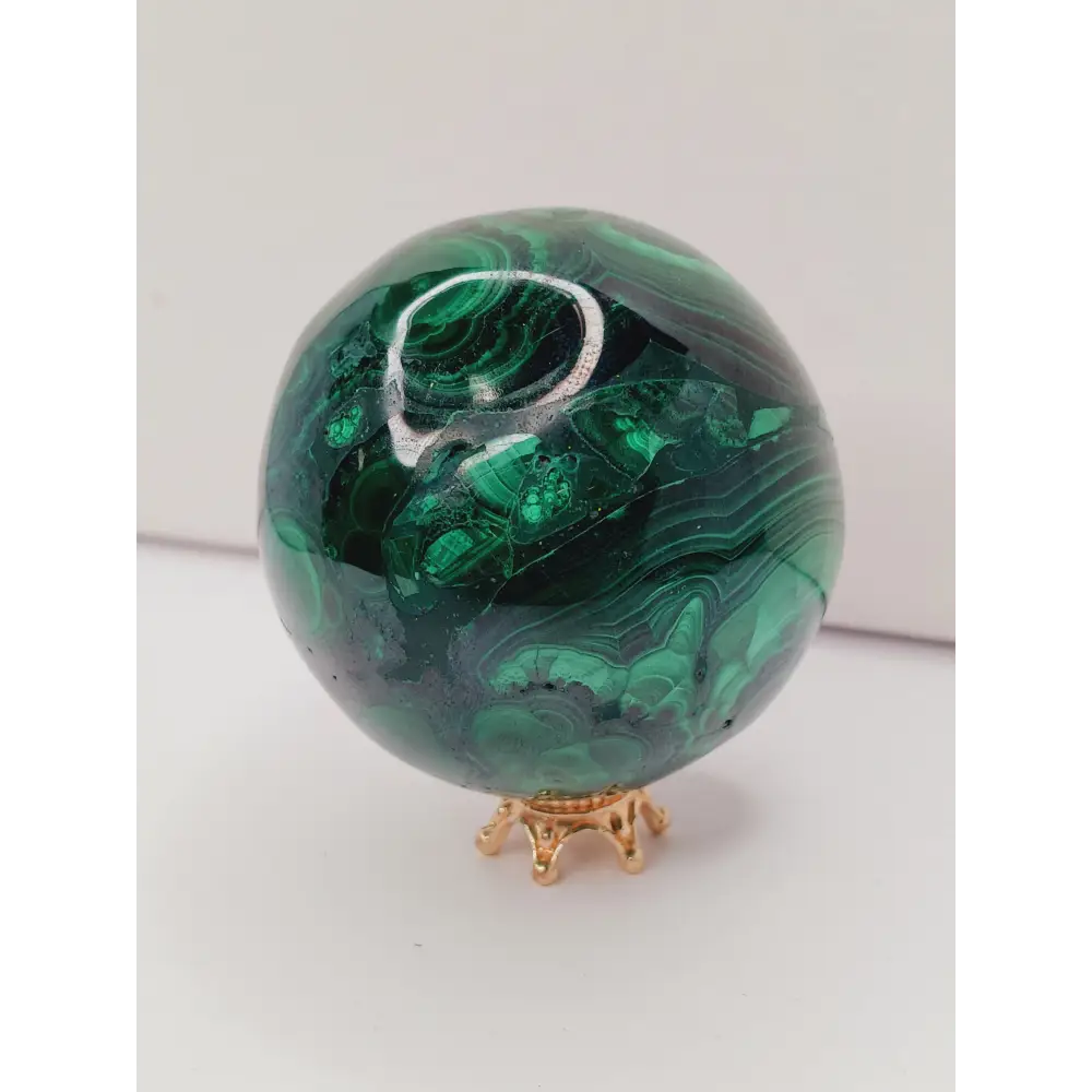 💚✨ Transformative Beauty: Malachite Sphere – Protection Transformation & Empowered Growth! 🌿 - Spheres