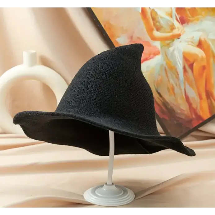 Trendy Witch Hat - Black - Clothing & Apparel