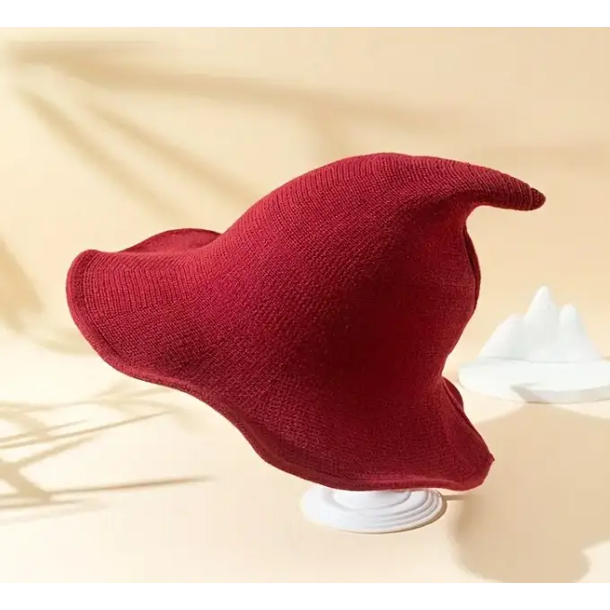 Trendy Witch Hat - Red - Clothing & Apparel