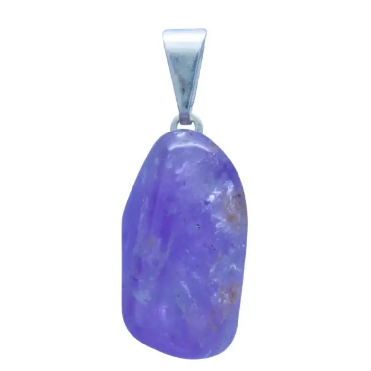 Tumbled Stone Pendant - Amethyst - Jewelry