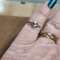 Assorted sterling silver rings featuring unique genuine gemstones in various shapes and colors, displayed on a white background. Perfect for crystal energy, personal style, and one-of-a-kind magic.
