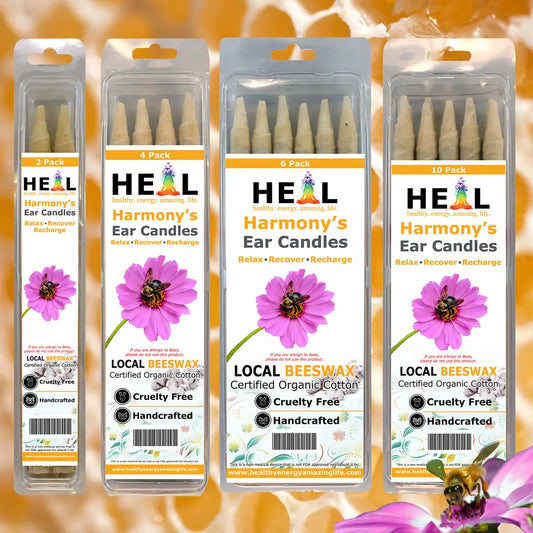 🐝✨ Unscented Beeswax Ear Candles by Doc Harmony – Pure Gentle Wellness (2-Pack) 🕯️ - Candles & Accessories