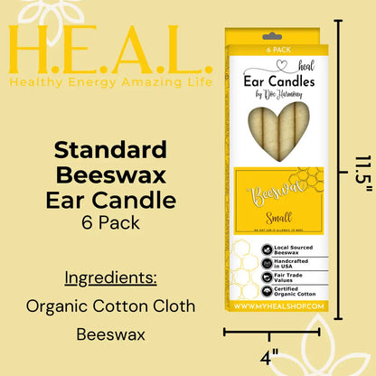 🐝✨ Unscented Beeswax Ear Candles by Doc Harmony – Pure Gentle Wellness (2-Pack) 🕯️ - Candles & Accessories