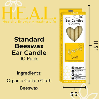 🐝✨ Unscented Beeswax Ear Candles by Doc Harmony – Pure Gentle Wellness (2-Pack) 🕯️ - Candles & Accessories