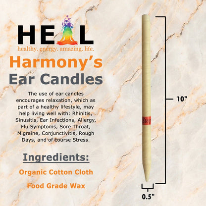 🕯️✨ Unscented Ear Candles by Doc Harmony – 2-Pack – Gentle Natural Wellness! 🌿 - Candles & Accessories