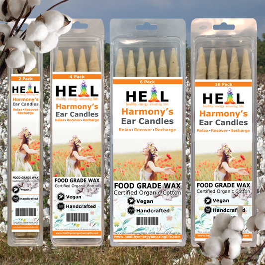 🕯️✨ Unscented Ear Candles by Doc Harmony – 2-Pack – Gentle Natural Wellness! 🌿 - Candles & Accessories
