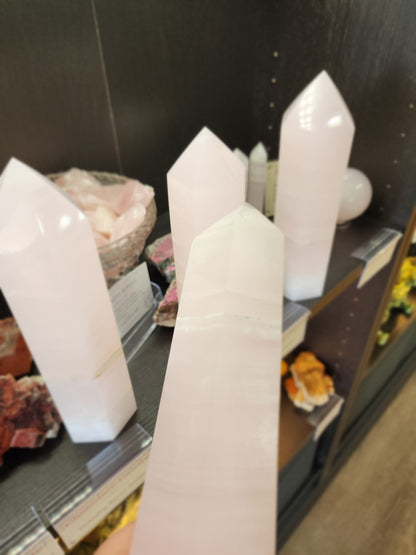Pink Calcite Tower – Heart Healing Gentle Comfort 💗✨ - Towers