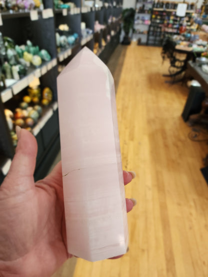 Pink Calcite Tower – Heart Healing Gentle Comfort 💗✨ - 4 - 8 1/4’’ - Towers