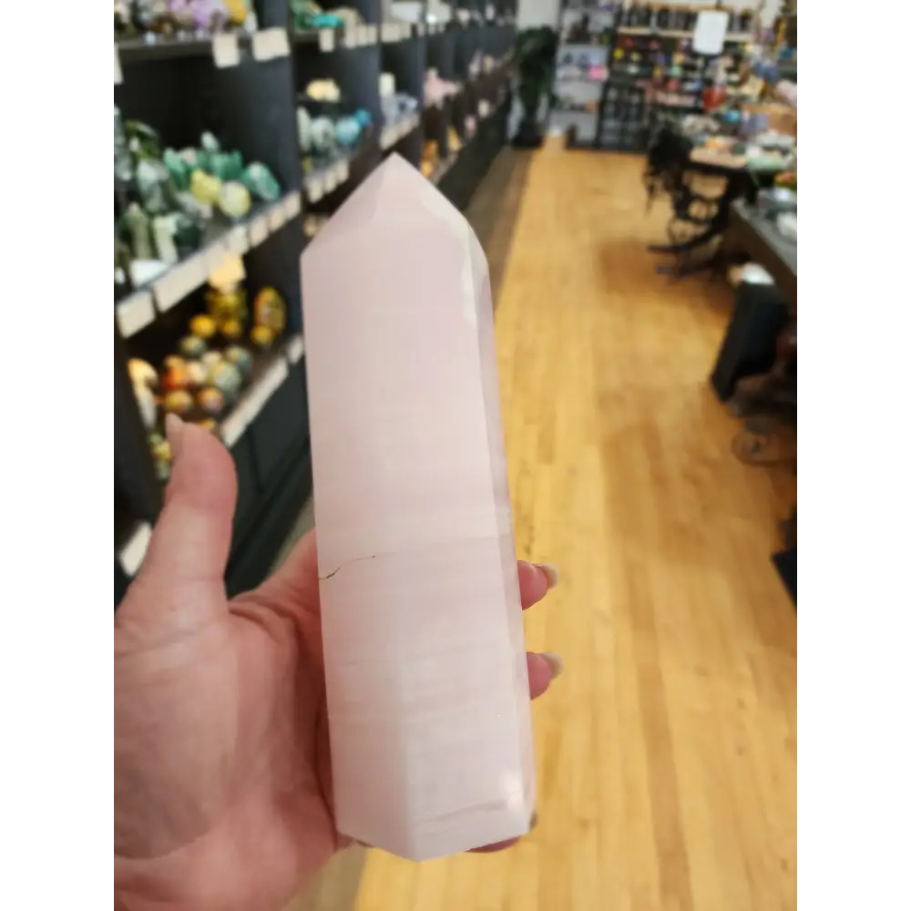 Pink Calcite Tower – Heart Healing Gentle Comfort 💗✨ - 4 - 8 1/4’’ - Towers