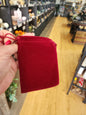 Velveteen Crystal Bags – Multiple Sizes & Colors! ✨ - BURGANDY - 3 3/4’’ x 3 5/8’’ - Bags Pouches & Totes