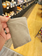 Velveteen Crystal Bags – Multiple Sizes & Colors! ✨ - LIGHT GRAY - 3 3/4’’ x 3 5/8’’ - Bags Pouches & Totes