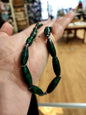 💚✨ Vintage 16’’ Malachite Necklace with Oblong Graduated Beads – Timeless Protection & Heart Healing! 🌿 - Jewelry