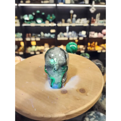 Volcano Agate Skull – 3.5’’ (UV Reactive!) 💀🌋 - 1