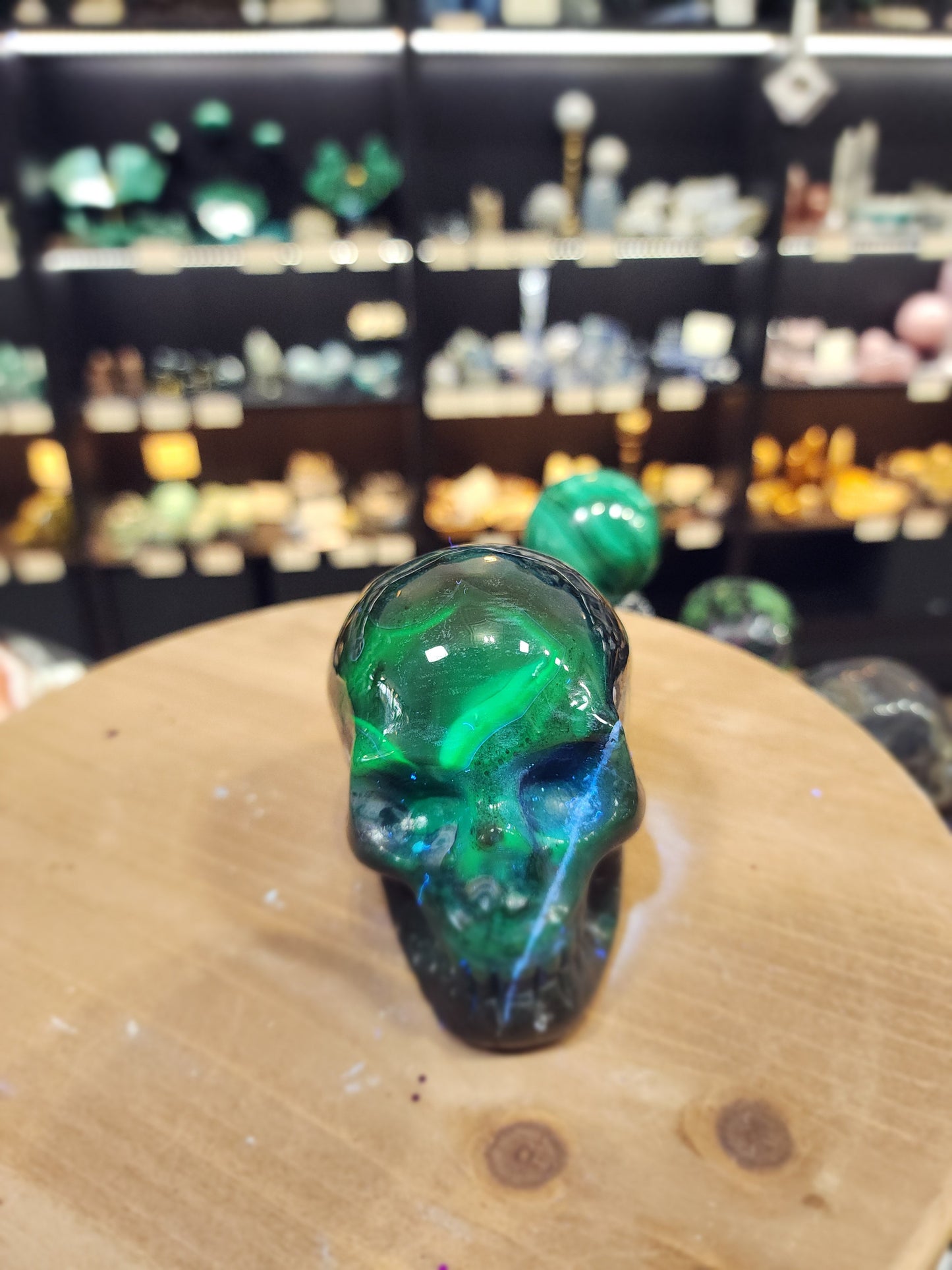 Volcano Agate Skull – 3.5’’ (UV Reactive!) 💀🌋 - 7