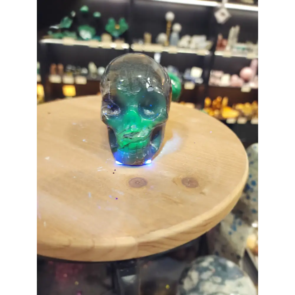 Volcano Agate Skull – 3.5’’ (UV Reactive!) 💀🌋 - 9