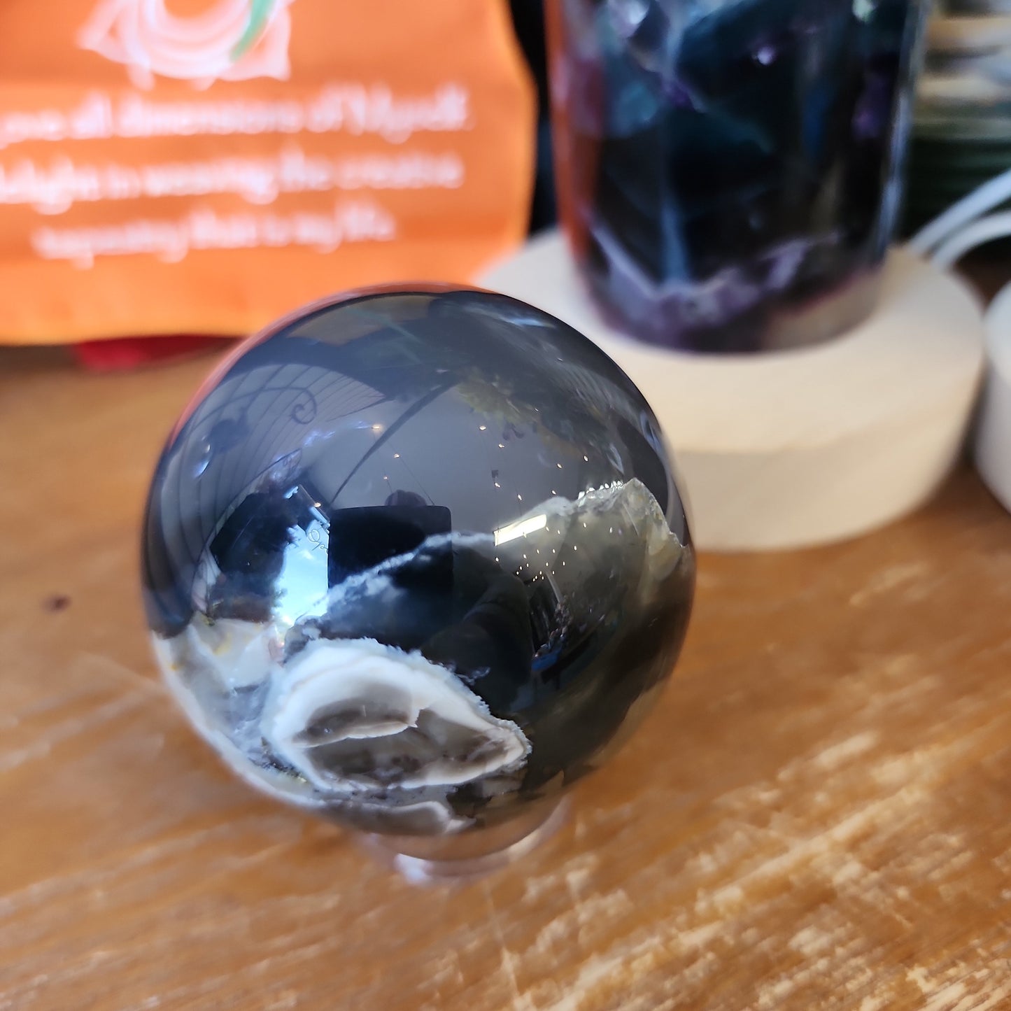 🌋🤍 Volcano Agate Spheres (2.5’’) – Ignite Transformation and Grounding Energy! 🤍🌋 - 9 - Spheres