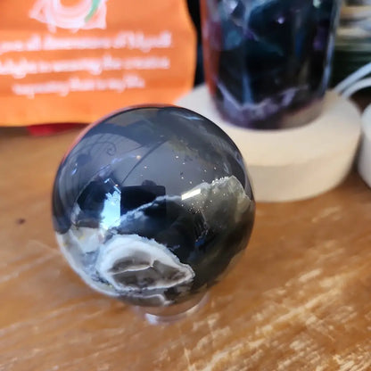 🌋🤍 Volcano Agate Spheres (2.5’’) – Ignite Transformation and Grounding Energy! 🤍🌋 - 9 - Spheres