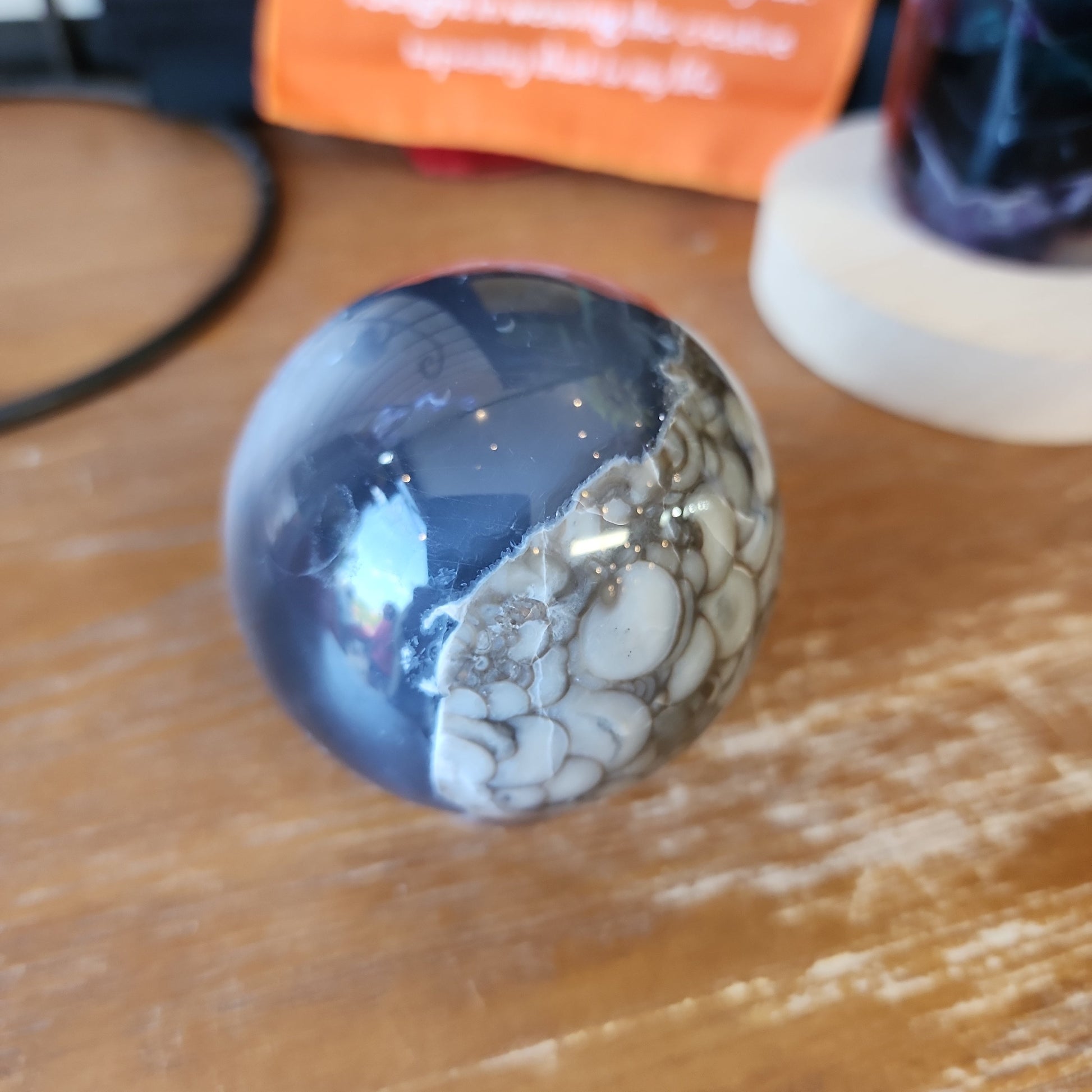 🌋🤍 Volcano Agate Spheres (2.5’’) – Ignite Transformation and Grounding Energy! 🤍🌋 - Spheres