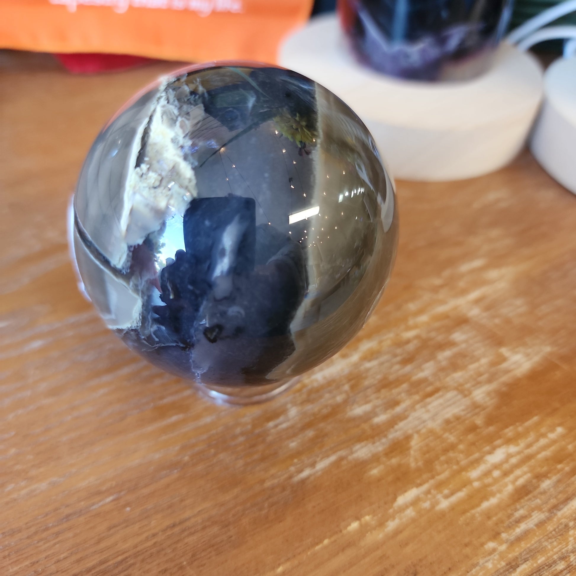 🌋🤍 Volcano Agate Spheres (2.5’’) – Ignite Transformation and Grounding Energy! 🤍🌋 - 4 - Spheres