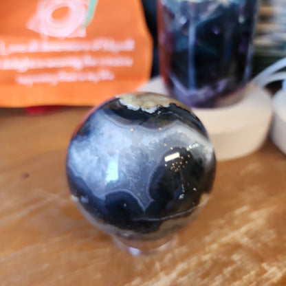 🌋🤍 Volcano Agate Spheres (2.5’’) – Ignite Transformation and Grounding Energy! 🤍🌋 - 11 - Spheres