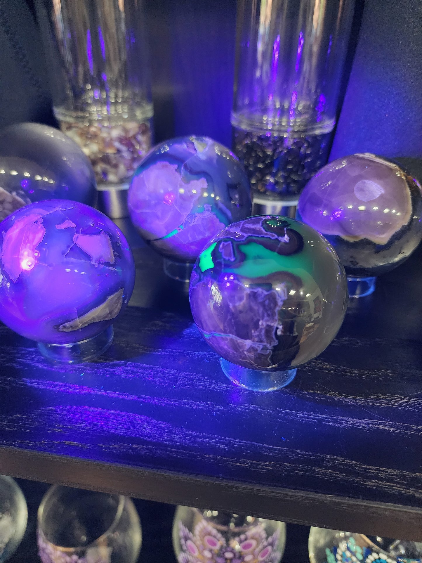 🌋🤍 Volcano Agate Spheres (2.5’’) – Ignite Transformation and Grounding Energy! 🤍🌋 - Spheres