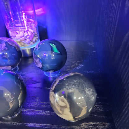 🌋🤍 Volcano Agate Spheres (2.5’’) – Ignite Transformation and Grounding Energy! 🤍🌋 - Spheres