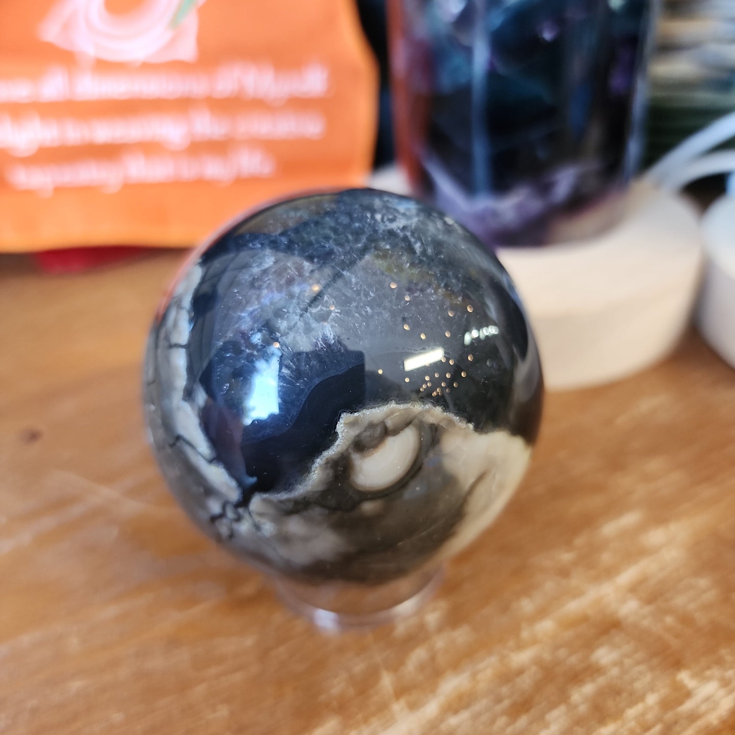 🌋🤍 Volcano Agate Spheres (2.5’’) – Ignite Transformation and Grounding Energy! 🤍🌋 - 10 - Spheres
