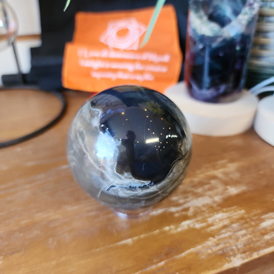 🌋🤍 Volcano Agate Spheres (2.5’’) – Ignite Transformation and Grounding Energy! 🤍🌋 - 1 - Spheres