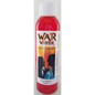 4 oz. glass bottle of War Water with a protective label, featuring dark liquid, displayed on a white background.