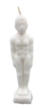 🤍✨ White Male Figure Candle (6.5’’) – Purity Clarity and Spiritual Empowerment Ritual Candle! 🕯️ - Candles & Accessories